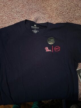 Colosseum Men's Navy Old Miss Chest Graphic Tee with Red Accents